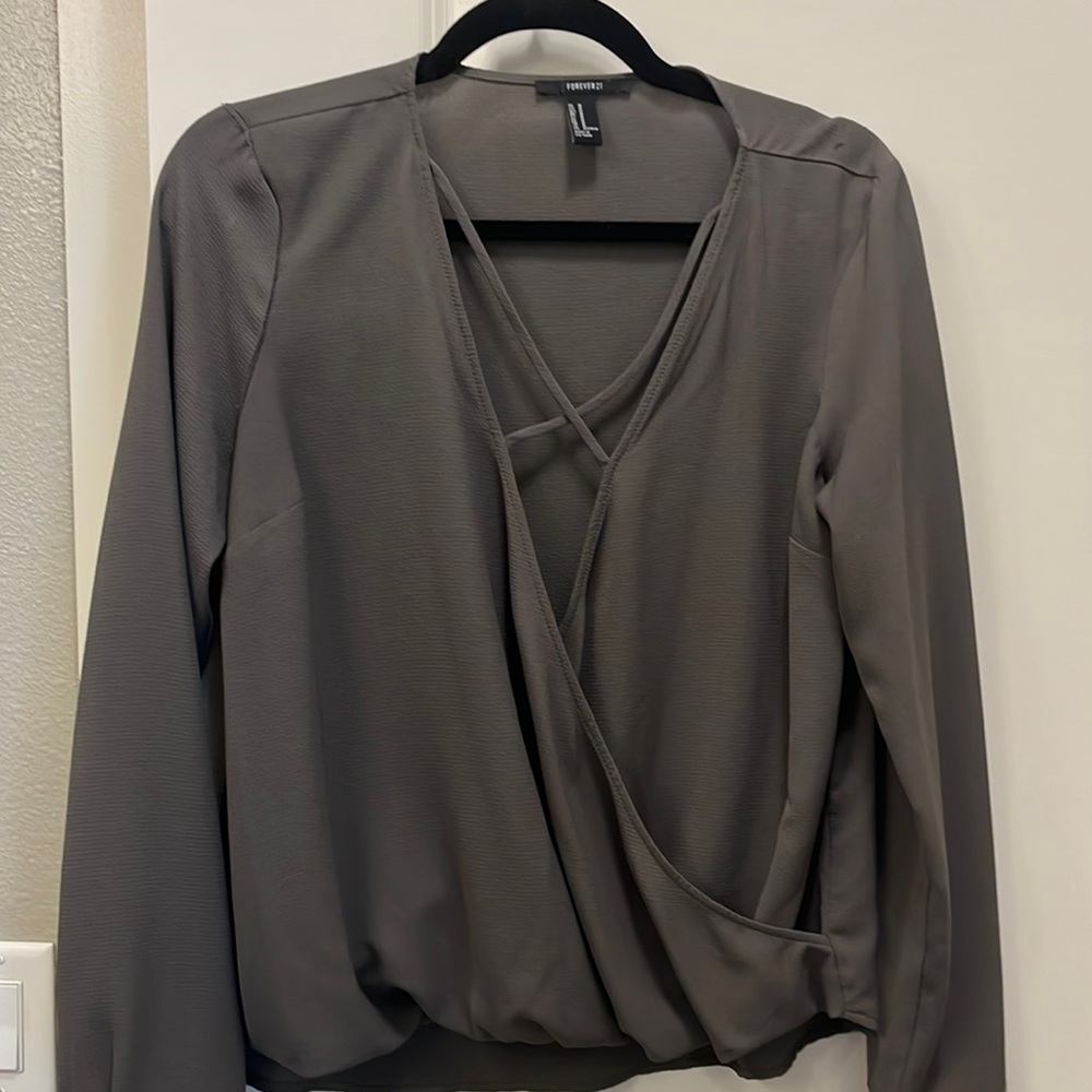 Like- new army green blouse